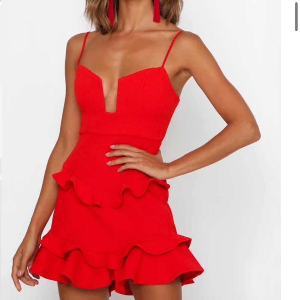 Hello Molly Red Dress. Size Small